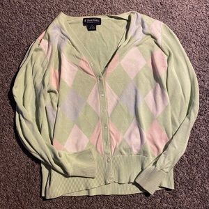 Brooks brothers Argyle cardigan